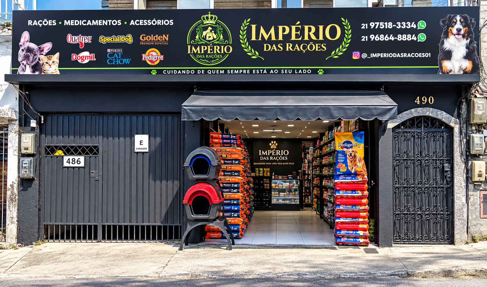 Fachada da Império das Rações